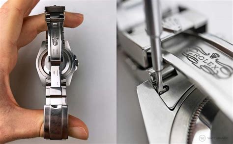 how to micro adjust rolex gmt ii|rolex bracelet adjustment guide.